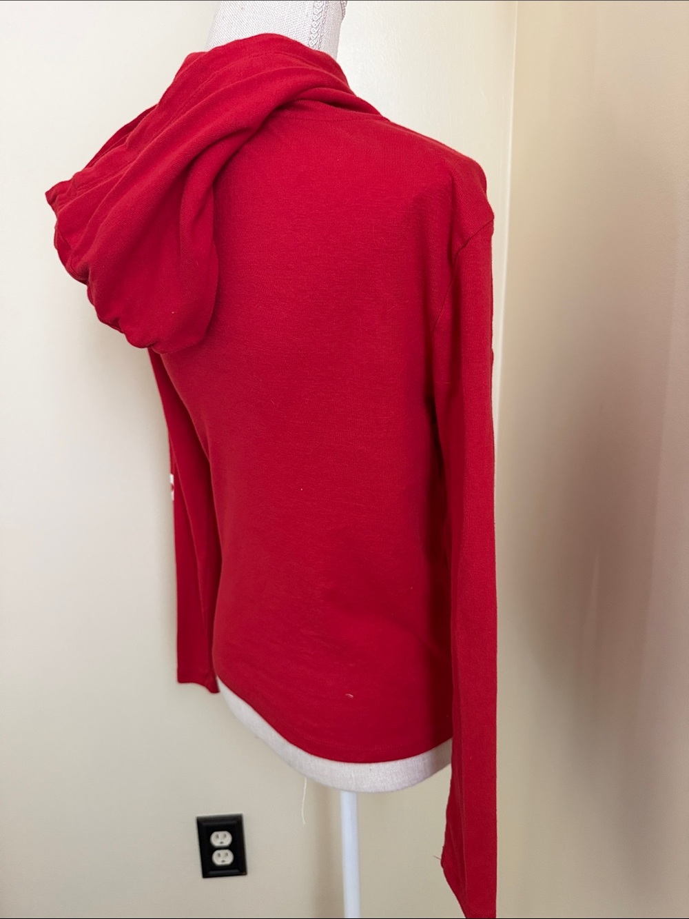 Betty Boop Red Long Sleeve Hoodie with Cherry Graphic - Picture 11 of 12